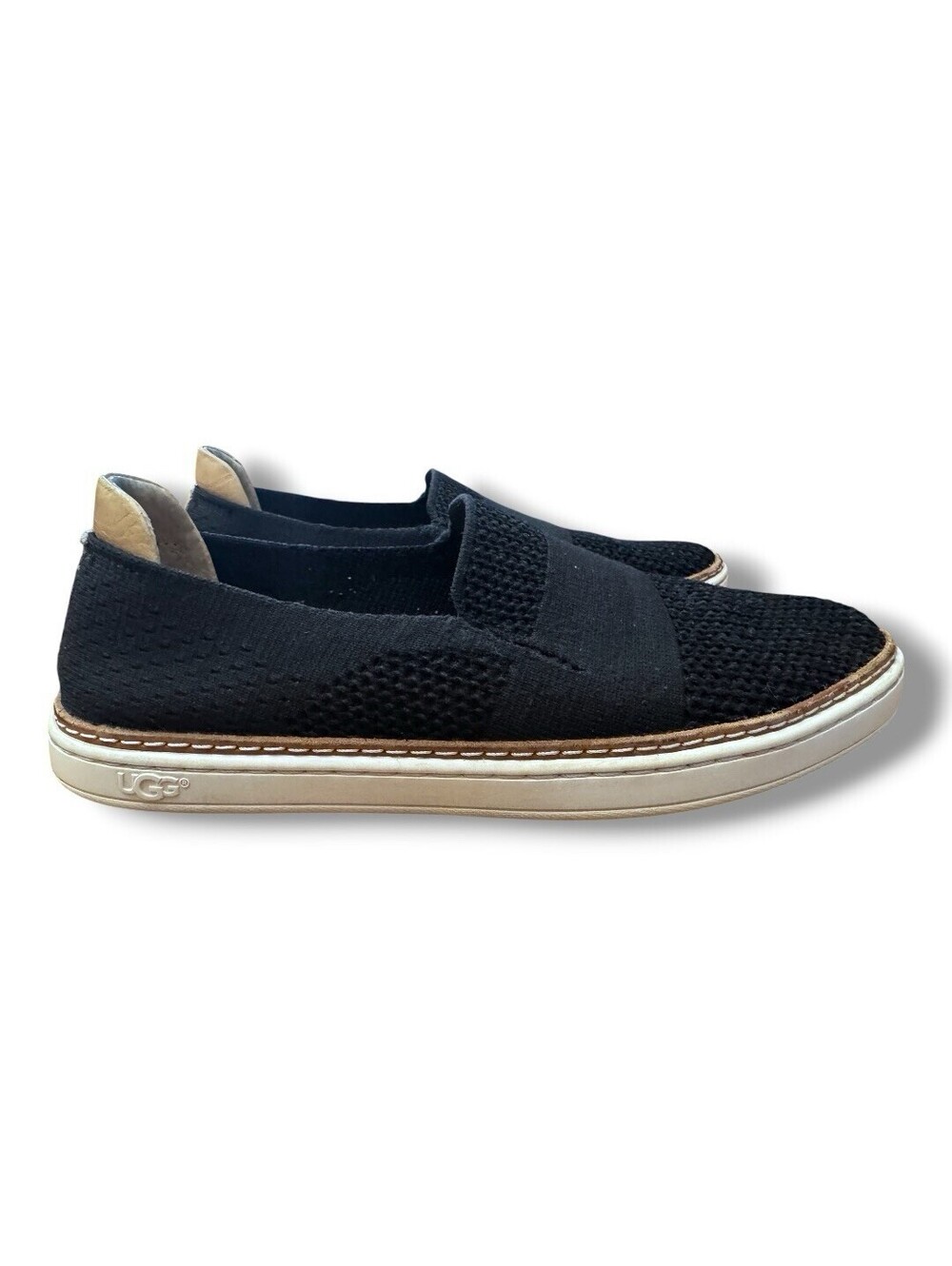 Ugg Sammy Black Knit Slip On Casual Comfort Sneakers 1016756 Women’s Size 7